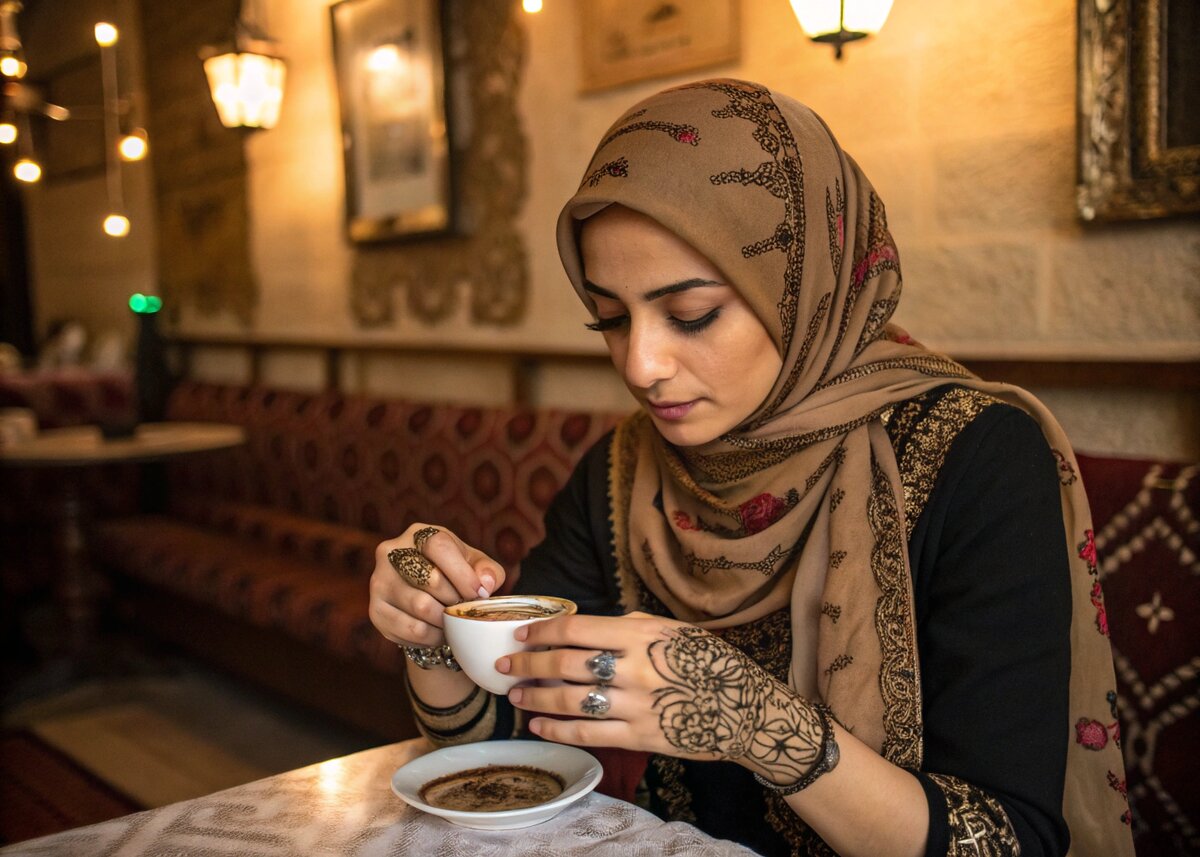 Ритуал гадание на кофейной гуще. Фото: нейросеть.