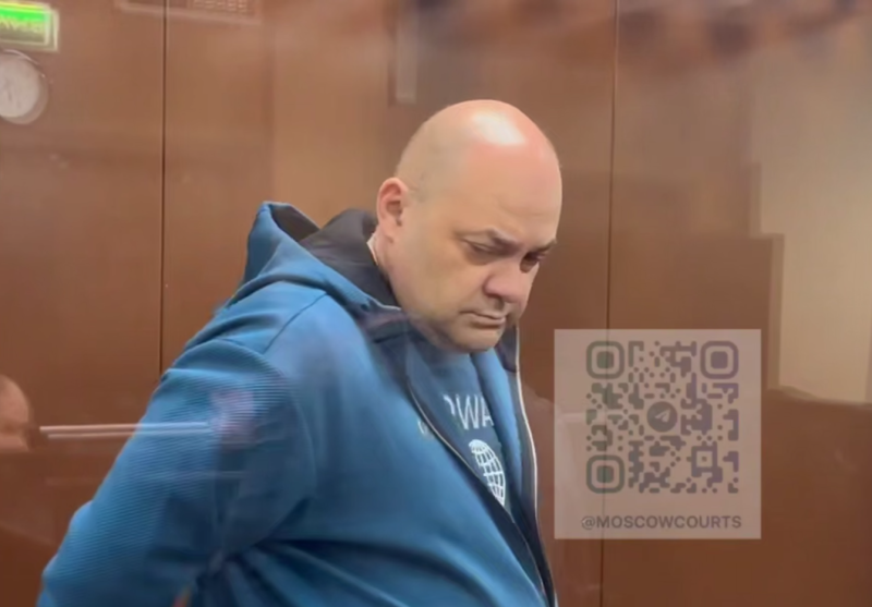    Алексей Смирнов на заседании по избранию меры пресечения // Фото: TG-канал "Суды общей юрисдикции города Москвы"
