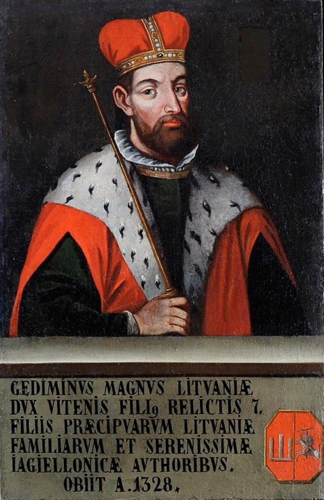 Князь Гедимин, воображаемый портрет неизвестного художника, 1709 год