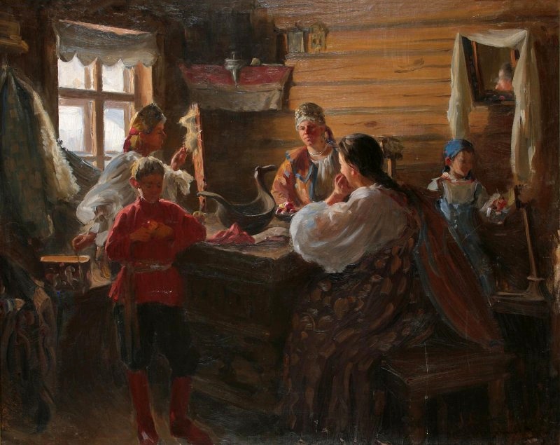 Зимним вечером. Куликов Иван Семенович