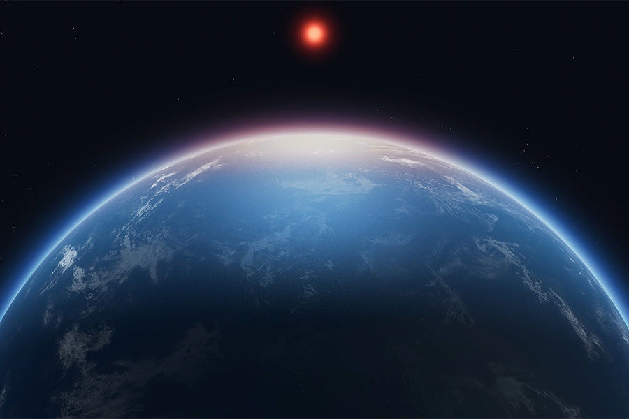 University of Cambridge📷Визуализация планеты на основе данных, полученных с помощью телескопа «Джеймс Уэбб»