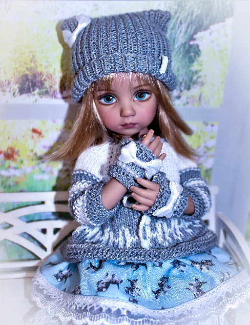 Моя большеглазка - БЖД росписи Ли Анн Карпентер - самая умиротворённая кукла