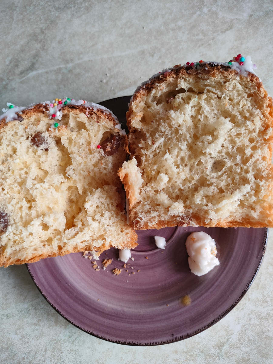 Фото автора. Куличик в разрезе