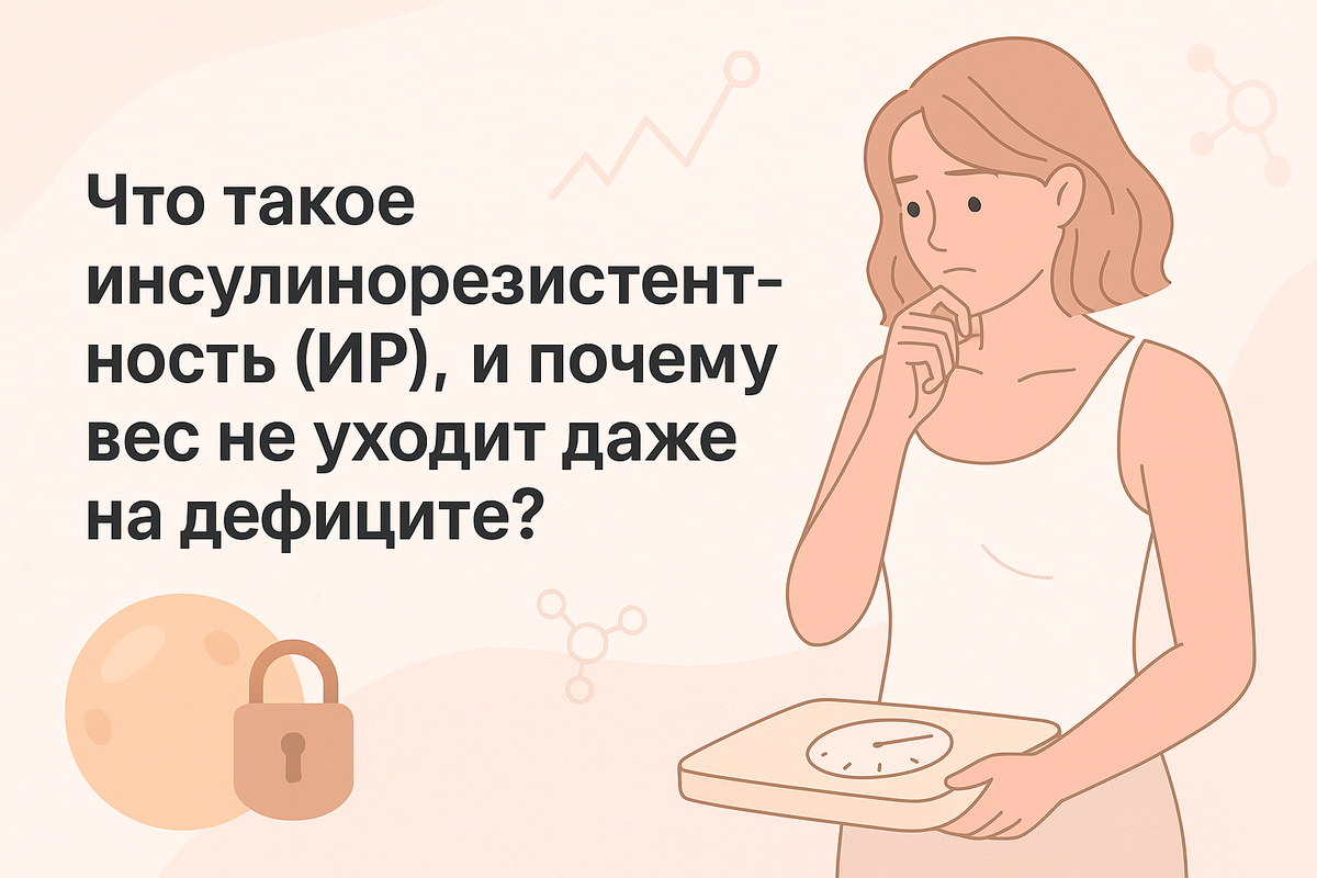 Что такое инсулинорезистентность (ИР), и почему вес не уходит даже на дефиците  

