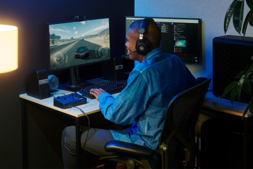 Yamaha NX-B55 в игровом сетапе