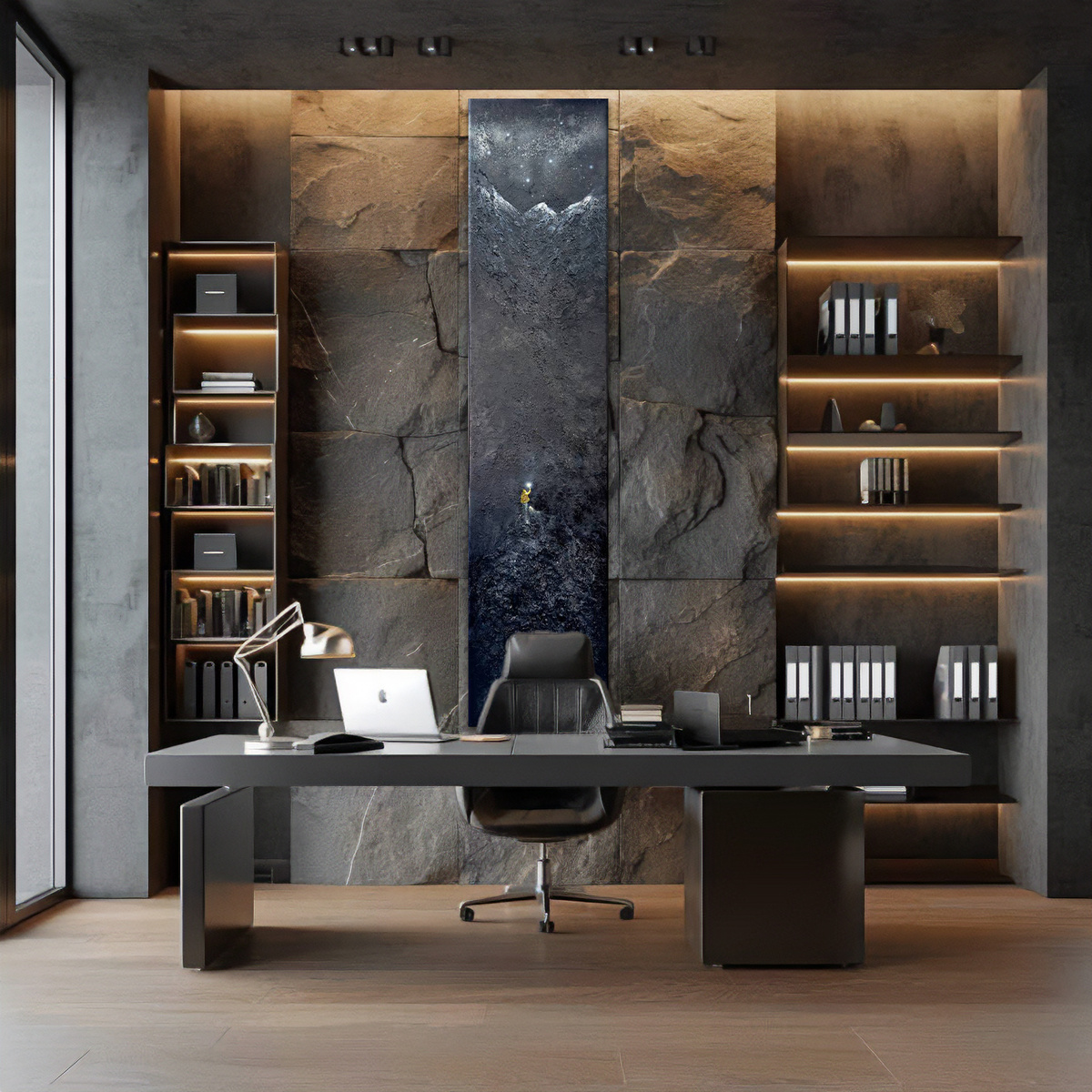 Картина MAKE AIR в интерьере кабинета