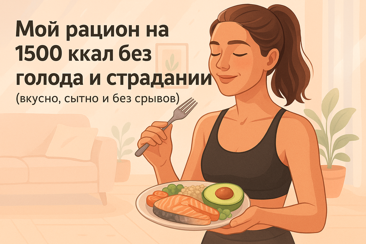 Мой рацион на 1500 ккал без голода и страданий (вкусно, сытно и без срывов!)