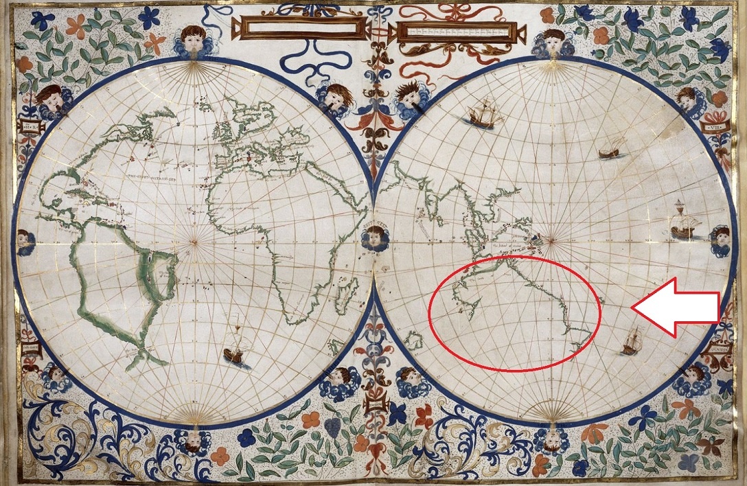 Карта мира Жана Ротца 1542 года 