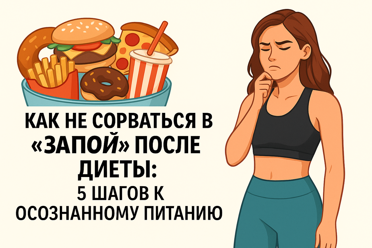 Как не сорваться в «запой» после диеты 5 шагов к осознанному питанию