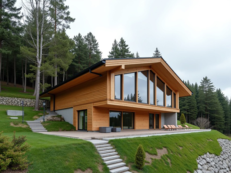 Основные нюансы, связанные с проектированием и возведением бани на склоне