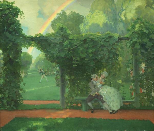 Константин Сомов. "Осмеянный поцелуй". 1908 г.