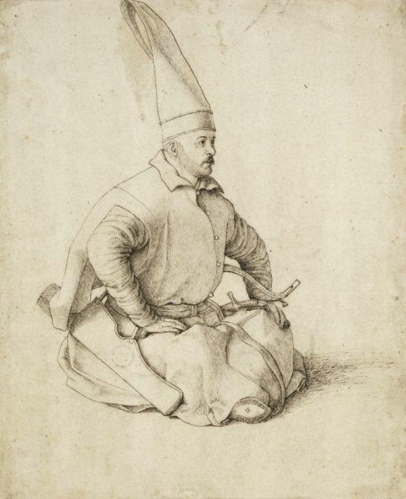 Янычарский офицер. Рисунок Джентиле Беллини (конец XV в.)