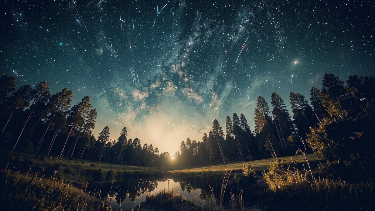 Ложимся на спину и смотрим в звёздное небо 