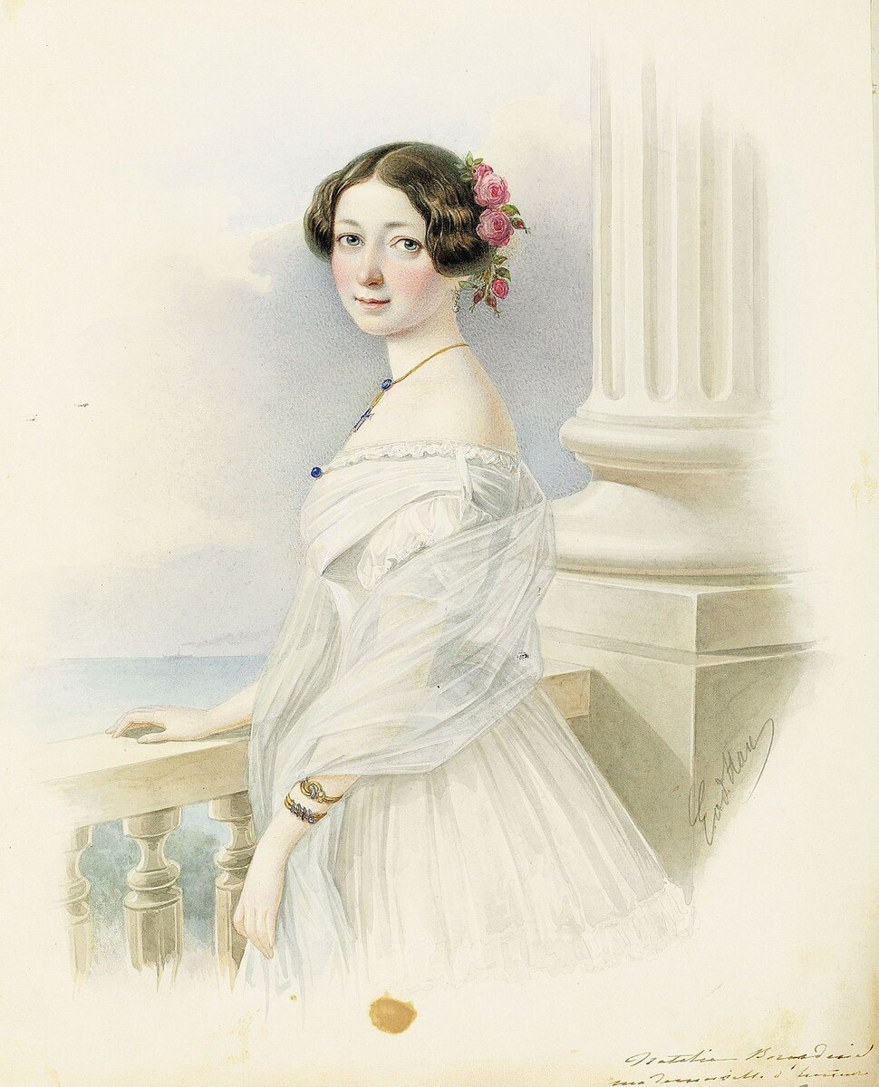 Эдуард Гау «Портрет Натальи Бороздиной»