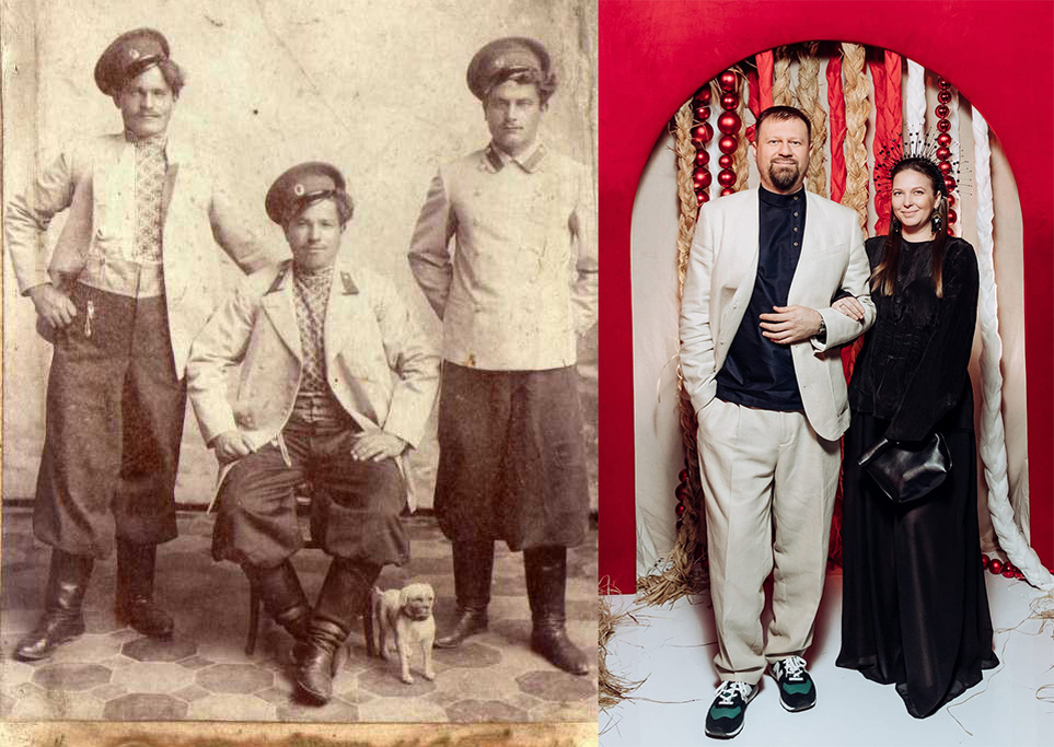 Традиционная русская одежда и современный образ с косовороткой Соворотка от Алексея Баранова