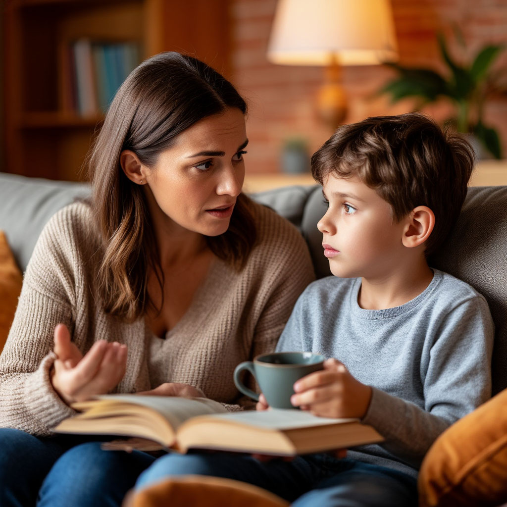 Обсуждение эмоций: Поговорите с ребенком о его чувствах. Позвольте ему выразить свои переживания. Это поможет ему осознать, что он не одинок и что его чувства важны.