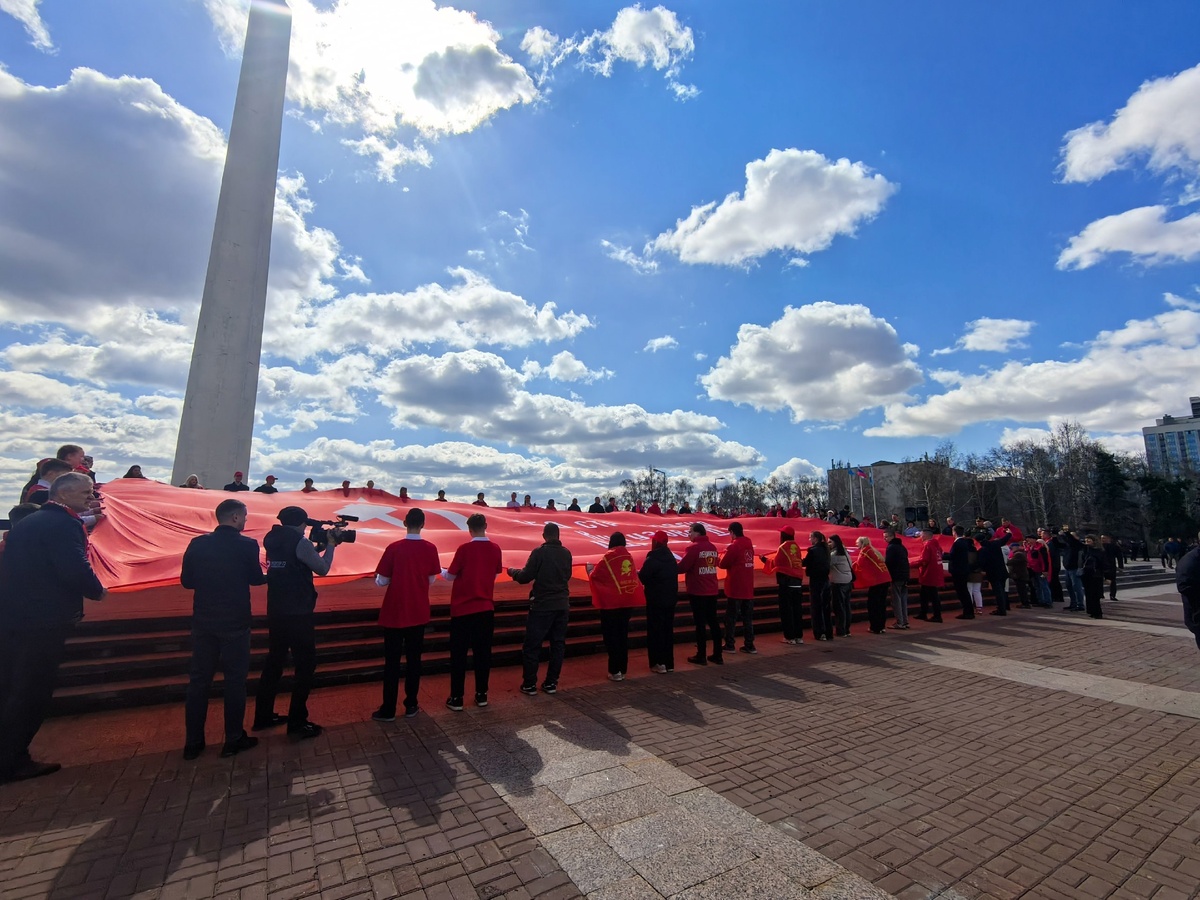 Копия Знамени Победы в Ульяновске