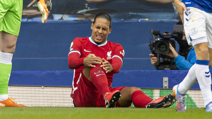 17 октября 2020 года, Ван Дейк получает серьезную травму