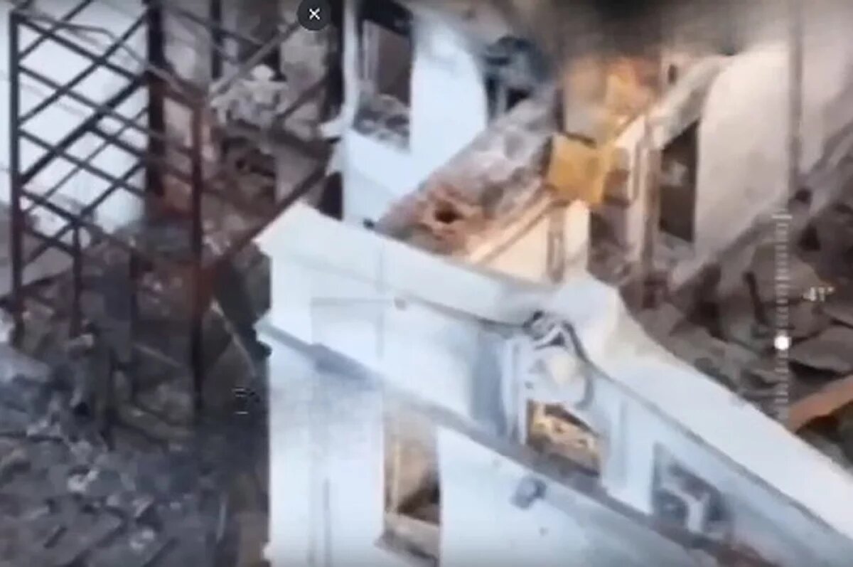    Разрушения в Горнальском Свято-Николаевском Белогорском мужской монастыре.