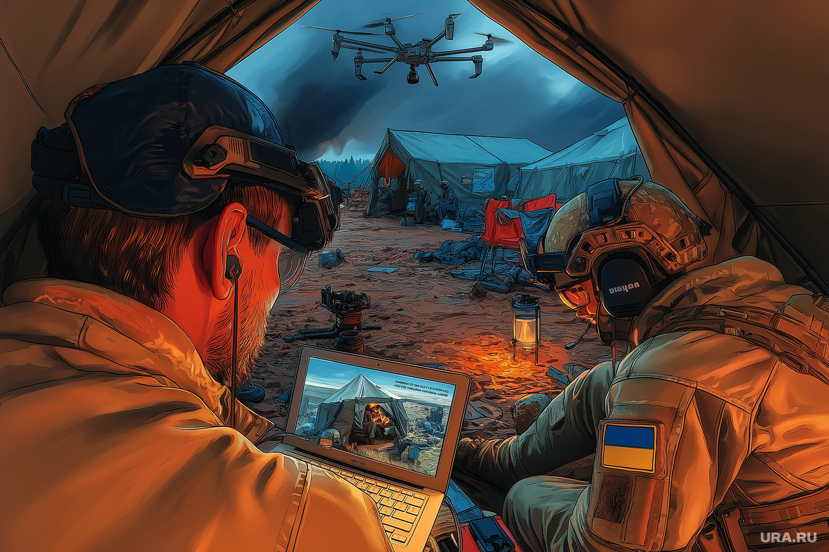 Киевские дроны атакуют регион второй день подряд. Фото: Создано в Midjourney © URA.RU