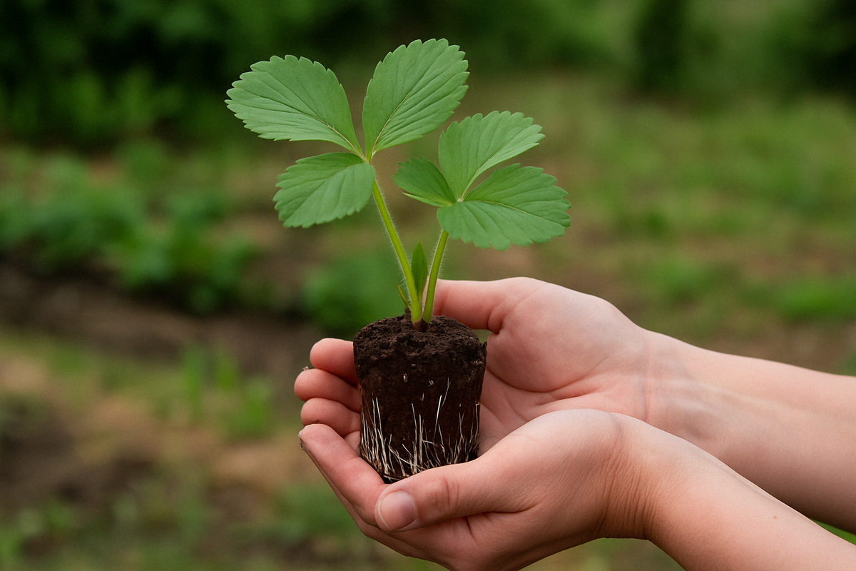 Кассетная рассада клубники