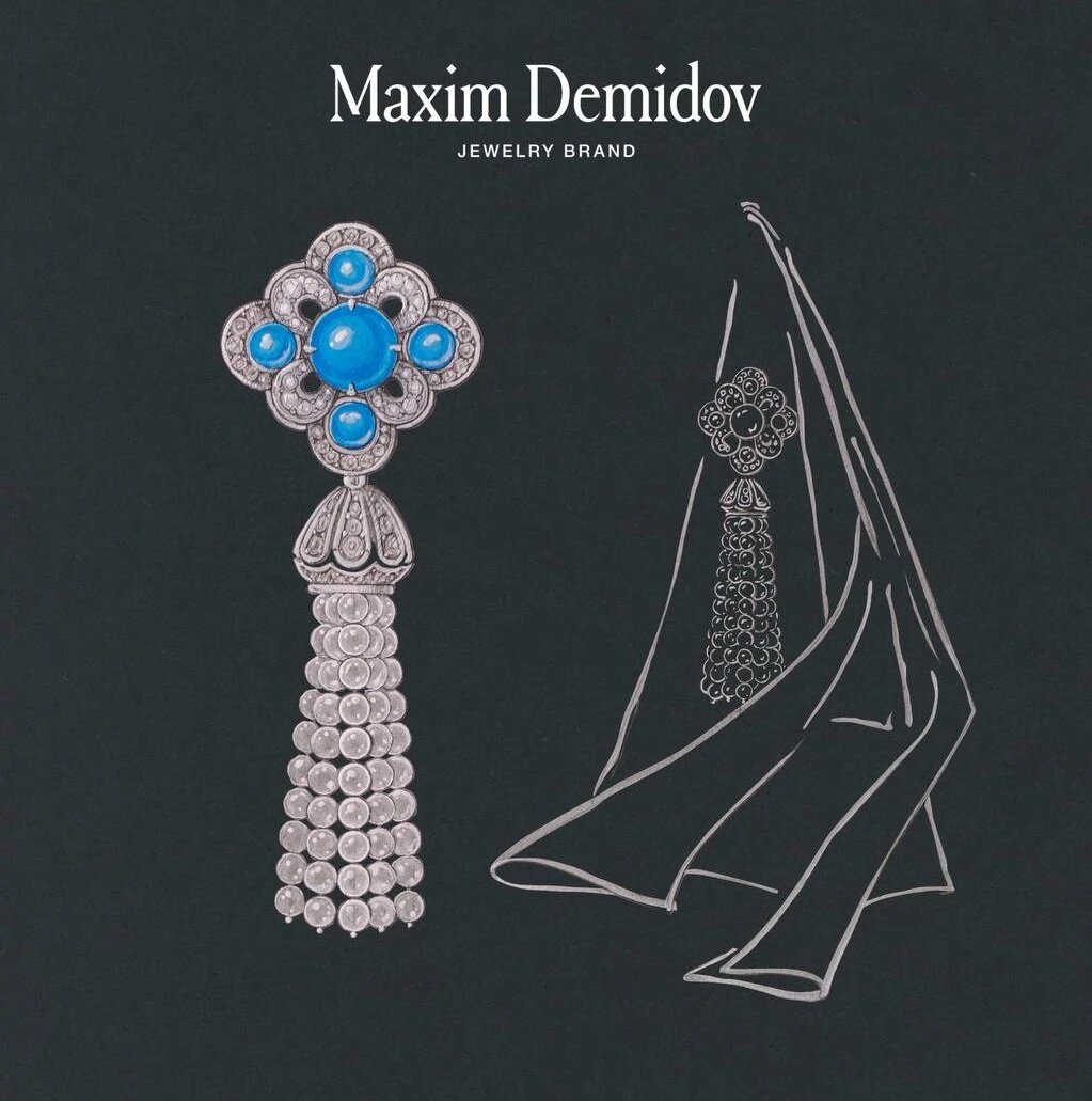 На фото: брошь «Звезда Востока» от Ювелирного дома Maxim Demidov