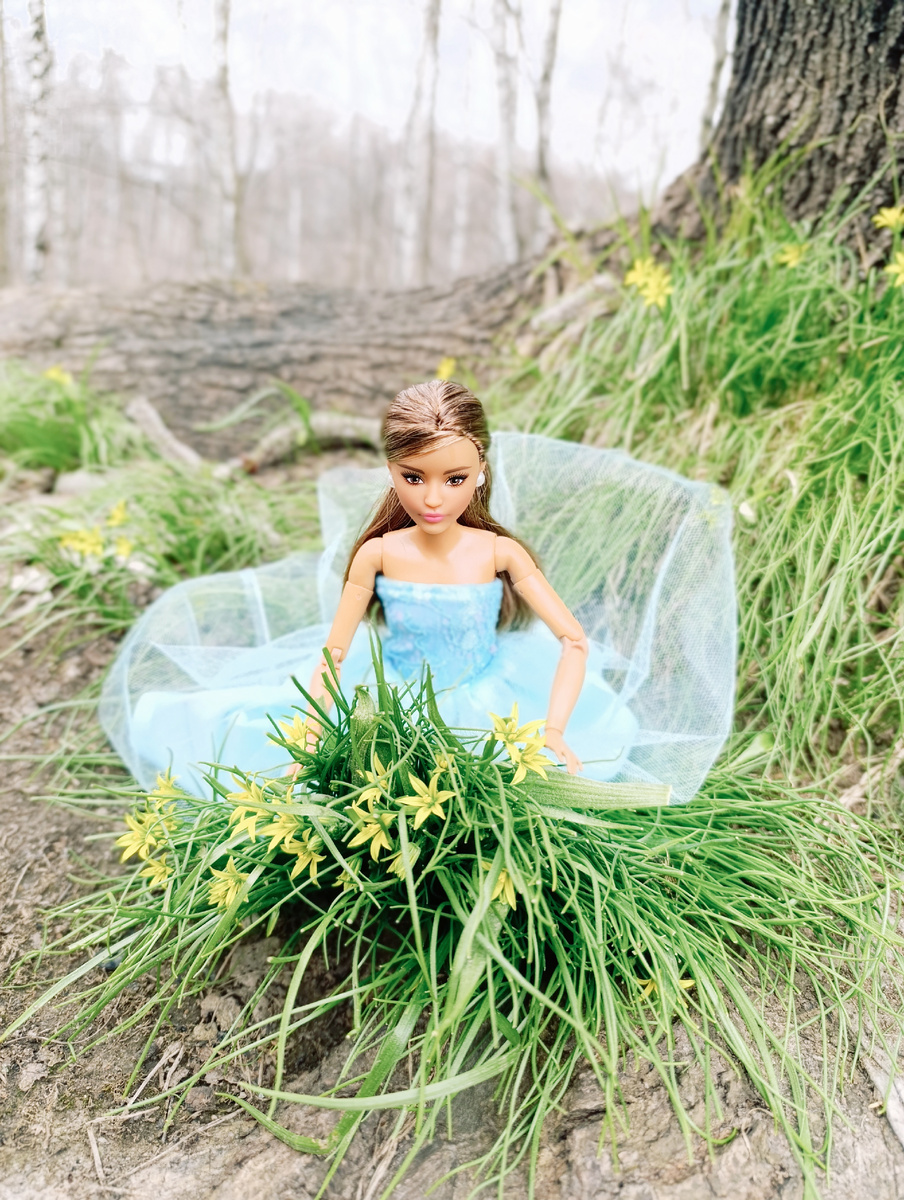 Моросит небольшой дождик,но Тея не боится дождя