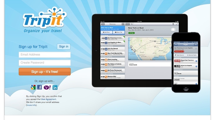 С каждым разом путешествие становится все легче с сервисом TripIt