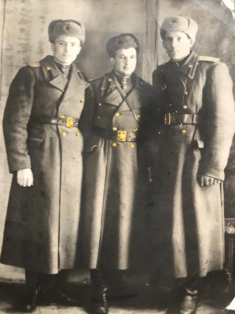 Три боевых друга Кравцов Иван Павлович, Жогло Михаил Иванович, Гаруст Иван Семенович