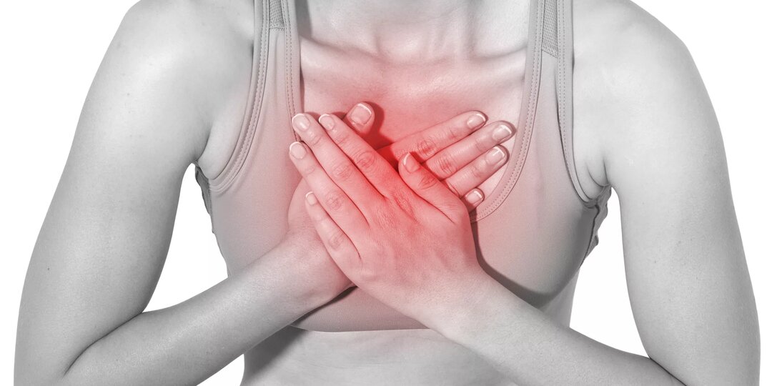 Невроз. Ощущение боли и тяжести в груди и затруднения при дыхании.