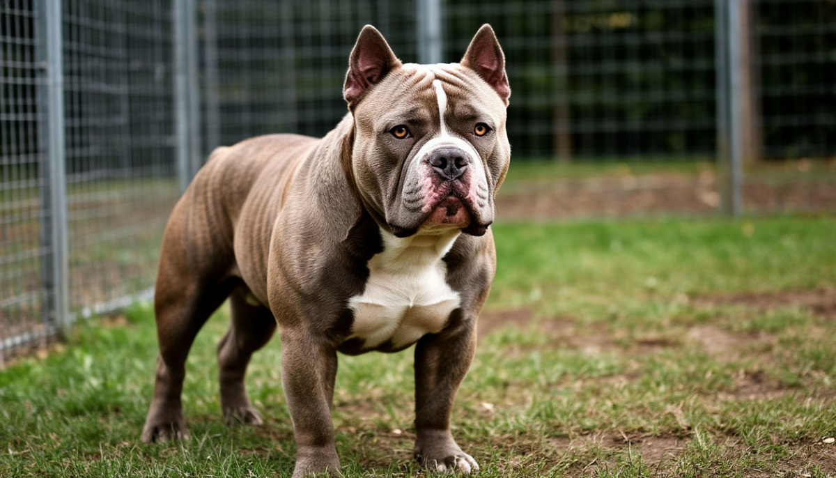 Собака в уличном вольере