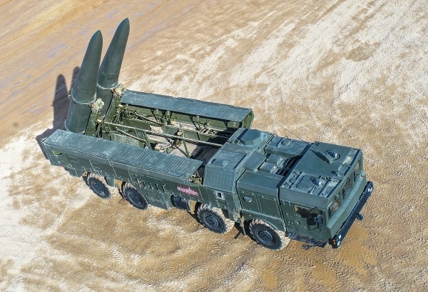 Самоходная пусковая установка 9П78-1 «Искандер-М». РИА «Новости»