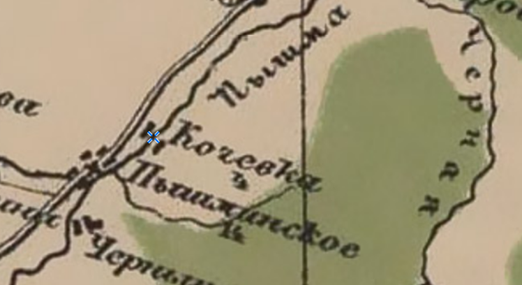 Фрагмент карты Стрельбикого.