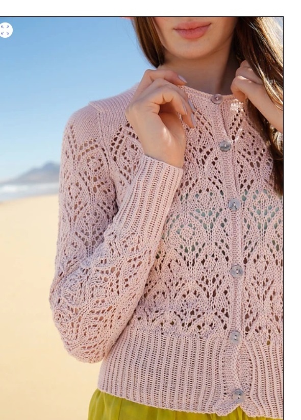 Розовый кардиган. Фото источник: коллекция rebecca.