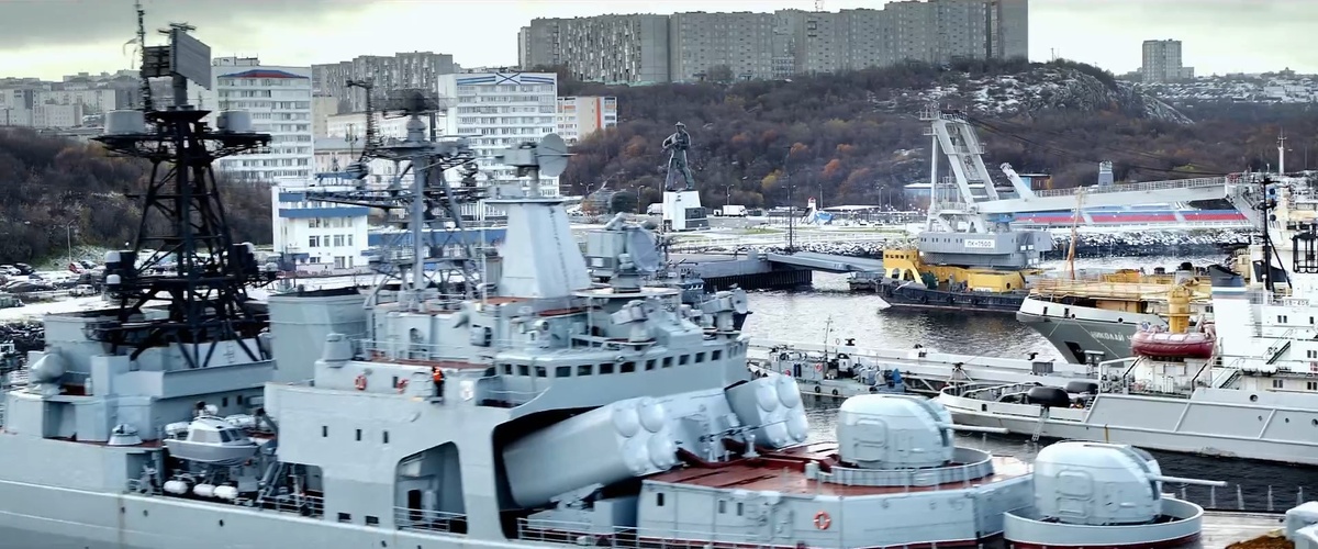 Северная база российского Военно-морского флота. Кадр из открытого трейлера фильма «Кракен»