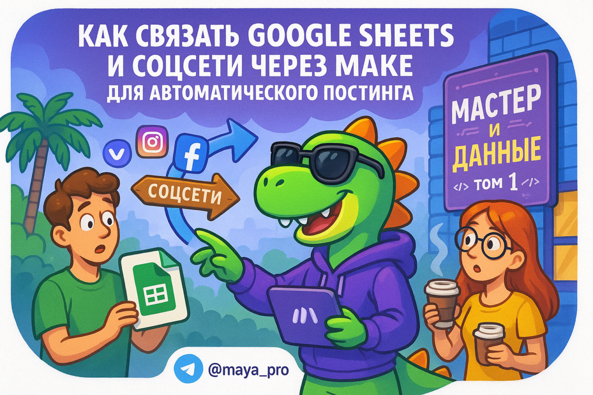    Автоматизация постинга из Google Sheets в соцсети: шаг за шагом к успеху с Make.com Артур Хорошев
