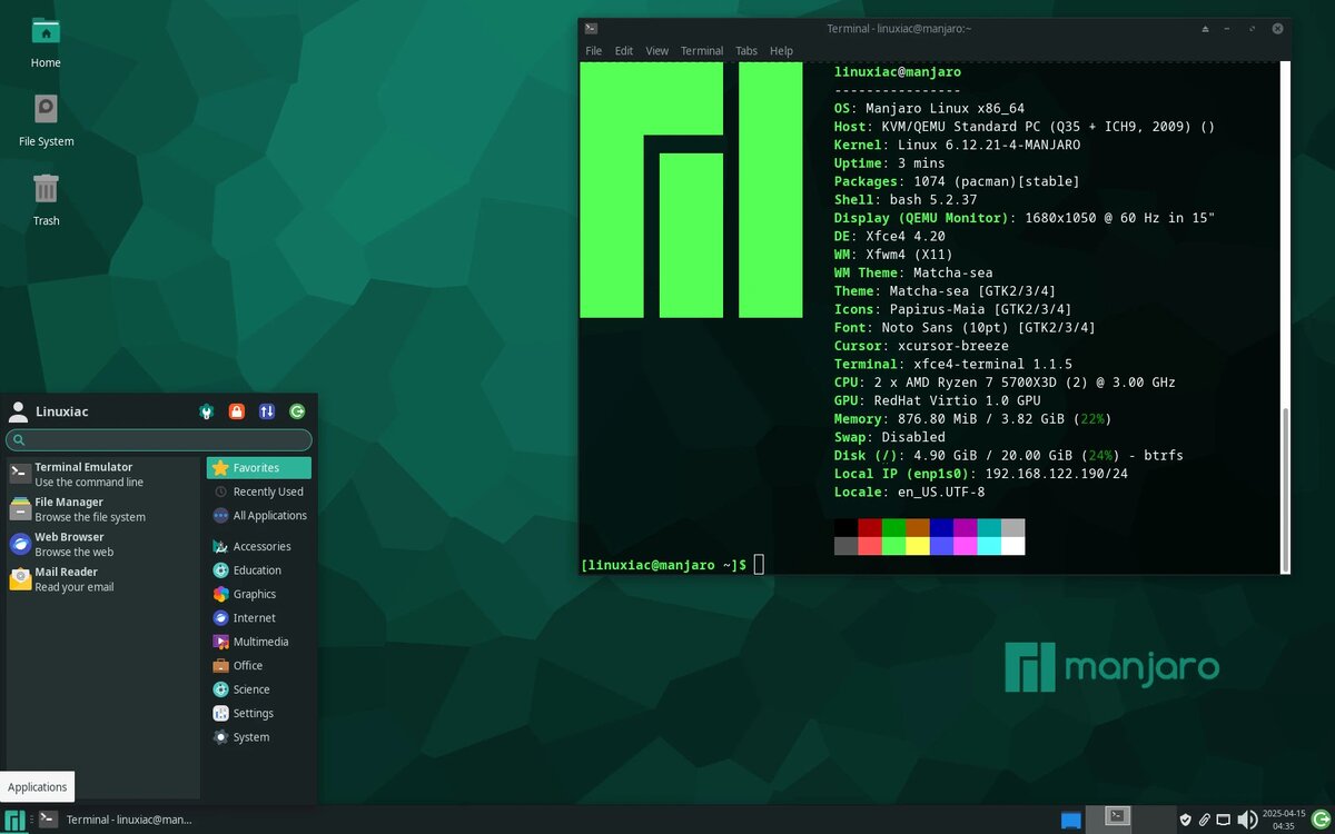Manjaro 25 Zetar — свежий релиз с обновлениями для GNOME, KDE и Xfce