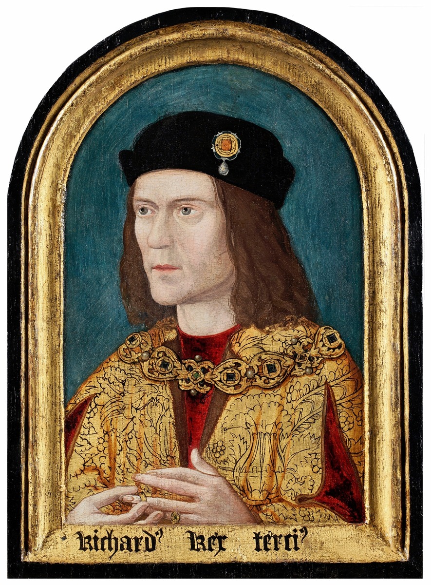 Ричард III, дядя «принцев в Тауэре», был регентом до исчезновения мальчиков. Он был коронован в июле 1483 года. Эта картина, созданная около 1520 года, является старейшим сохранившимся его портретом.
