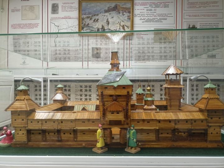 Макет Заинской крепости в краеведческом музее