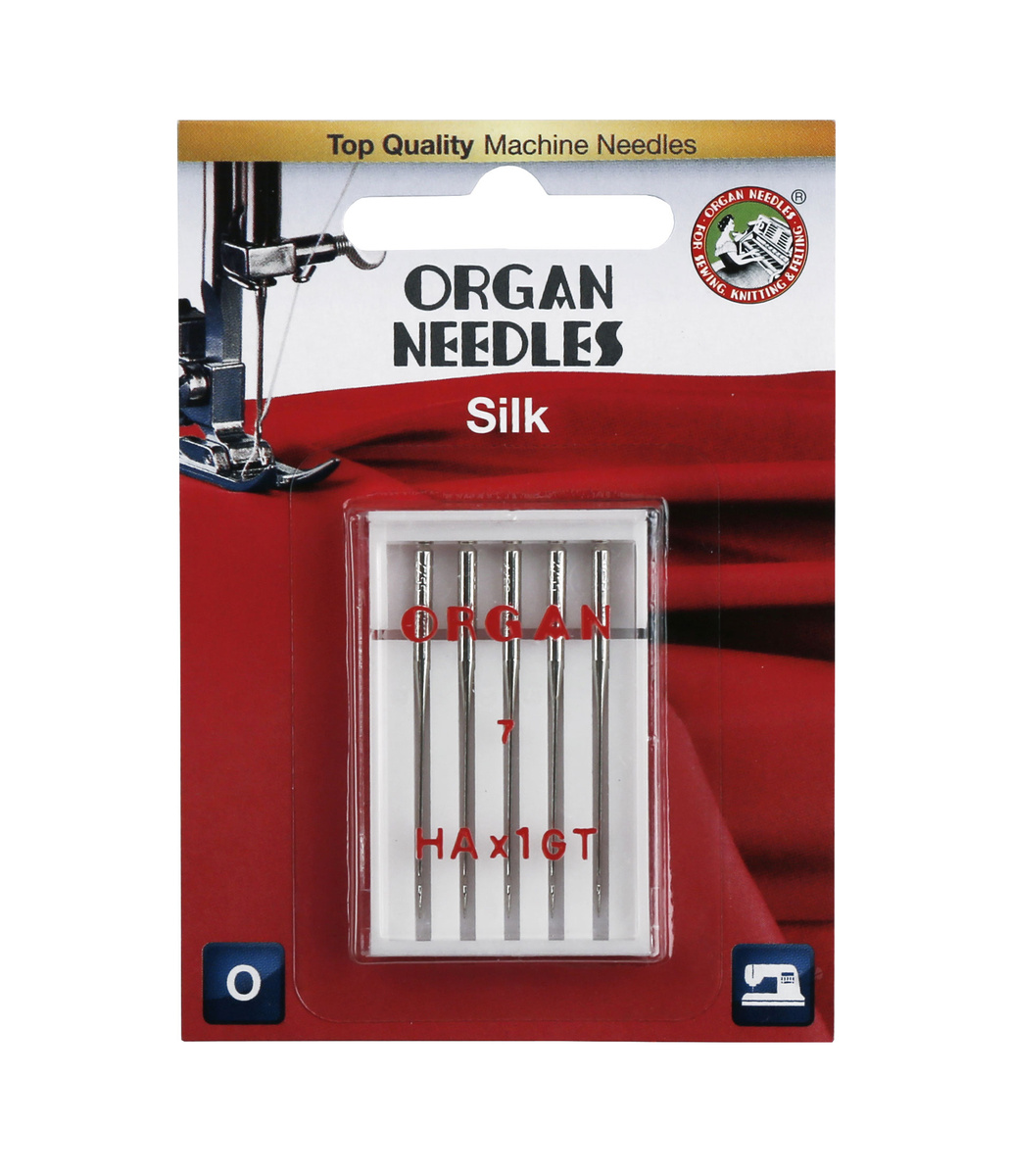 Иглы ORGAN Silk - для тонких деликатных тканей