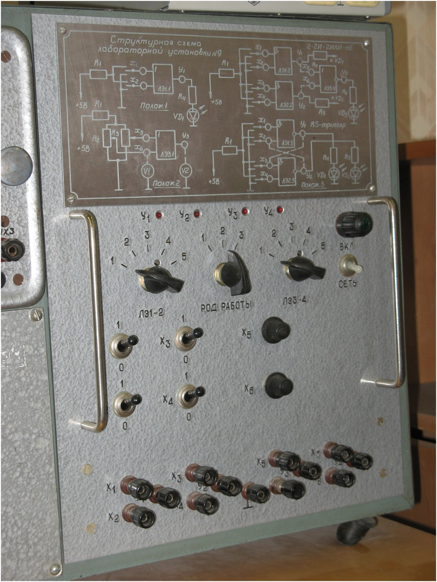 Изучение цифровых микросхем - логические элементы, триггеры. Фото автора.