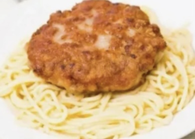 Спагетти с котлеткой
