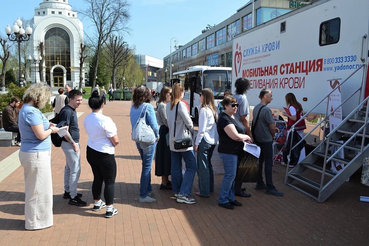    Во время донорской акции в Калининграде собрали около 50 литров крови