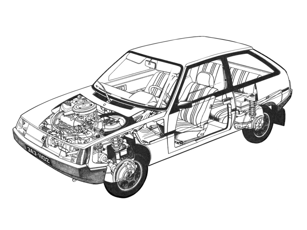 Запорожская малолитражка имела весьма современную конструкцию