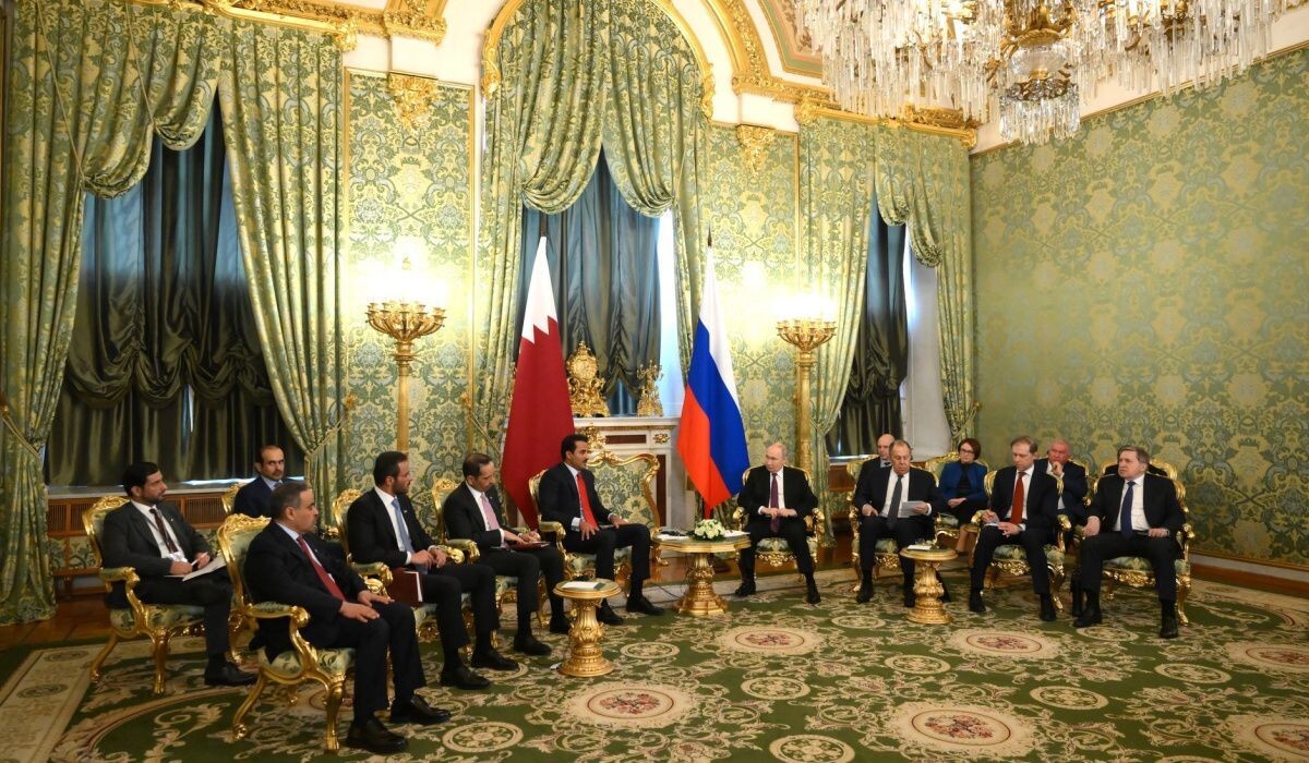     Российско-катарские переговоры. Источник: kremlin.ru Автор фото: Григорий Сысоев, РИА «Новости»