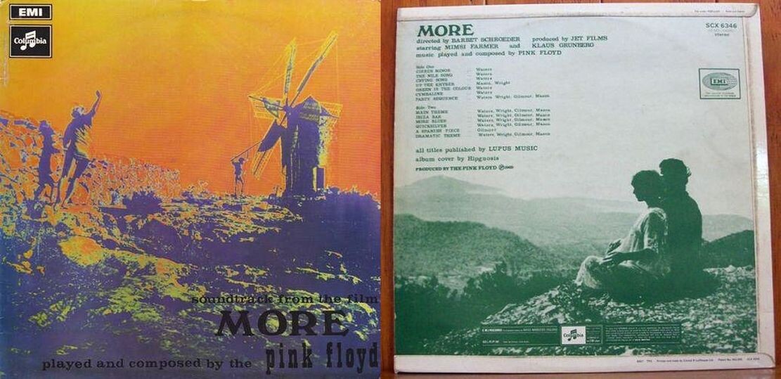 Альбом с музыкой Pink Floyd к фильму "More", 1969 г.