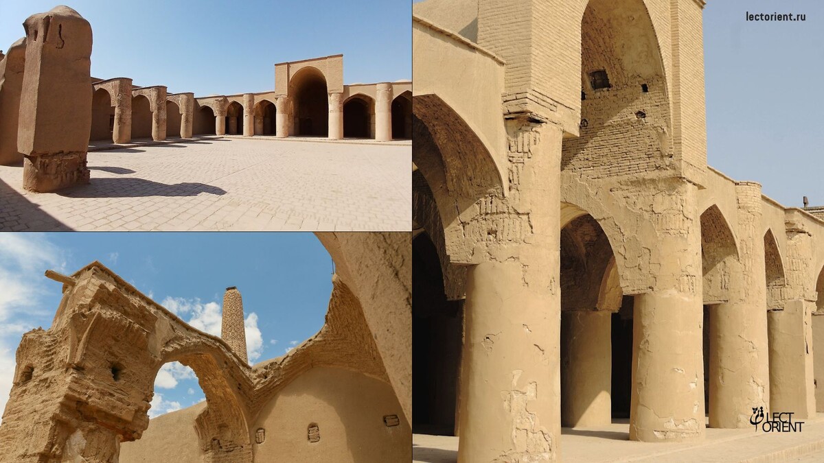 Фотографии взяты из https://www.selcuklumirasi.com/architecture-detail/tarikhaneh-mosque, https://fa.wikipedia.org/wiki/%D8%AA%D8%A7%D8%B1%DB%8C%D8%AE%D8%A7%D9%86%D9%87 