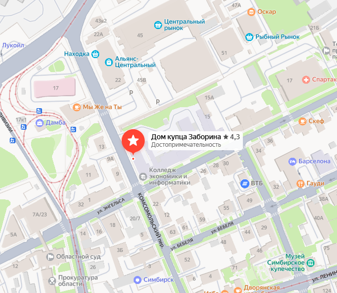 Яндекс карта