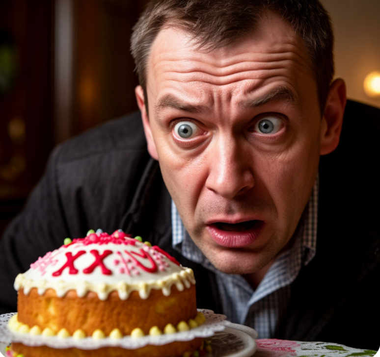 Когда понял, что на куличе написано не то, что ты думал все эти годы