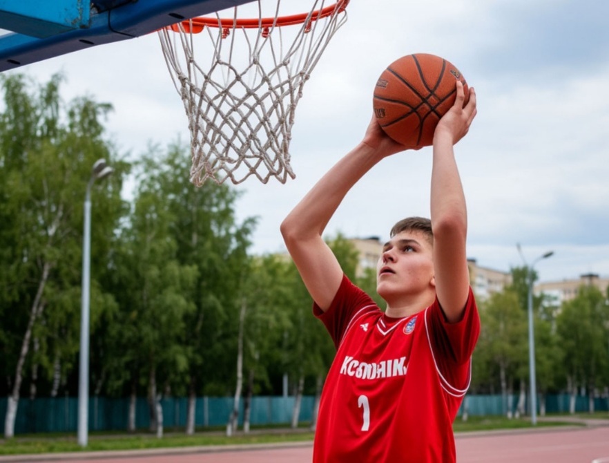 He plays basketball after school. Он играет в баскетбол после школы. 